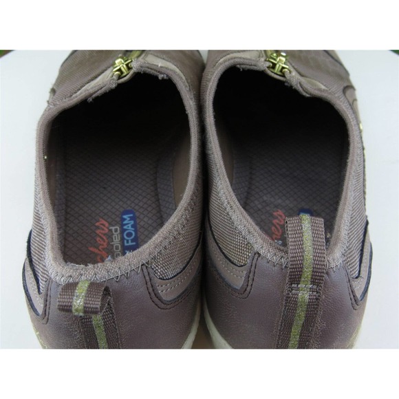 SKECHERS‎ Size 8.5 Sneaker Brown Synthetic Medium (B, M) Zip Women - Picture 8 of 11